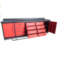 Taller Heavy Duty Use bancos de trabajo de metal con gabinete de herramientas Proveedor de Qingdao